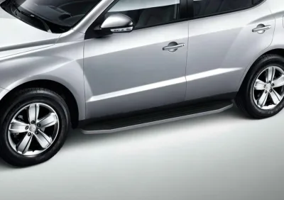 Порог-площадка "Premium" A173ALP + комплект крепежа, RIVAL, Geely Emgrand X7 2013-2016-