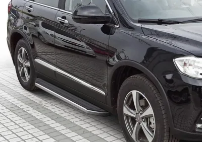 Порог-площадка "Premium" A173ALP + комплект крепежа, RIVAL, Haval H6 2014-