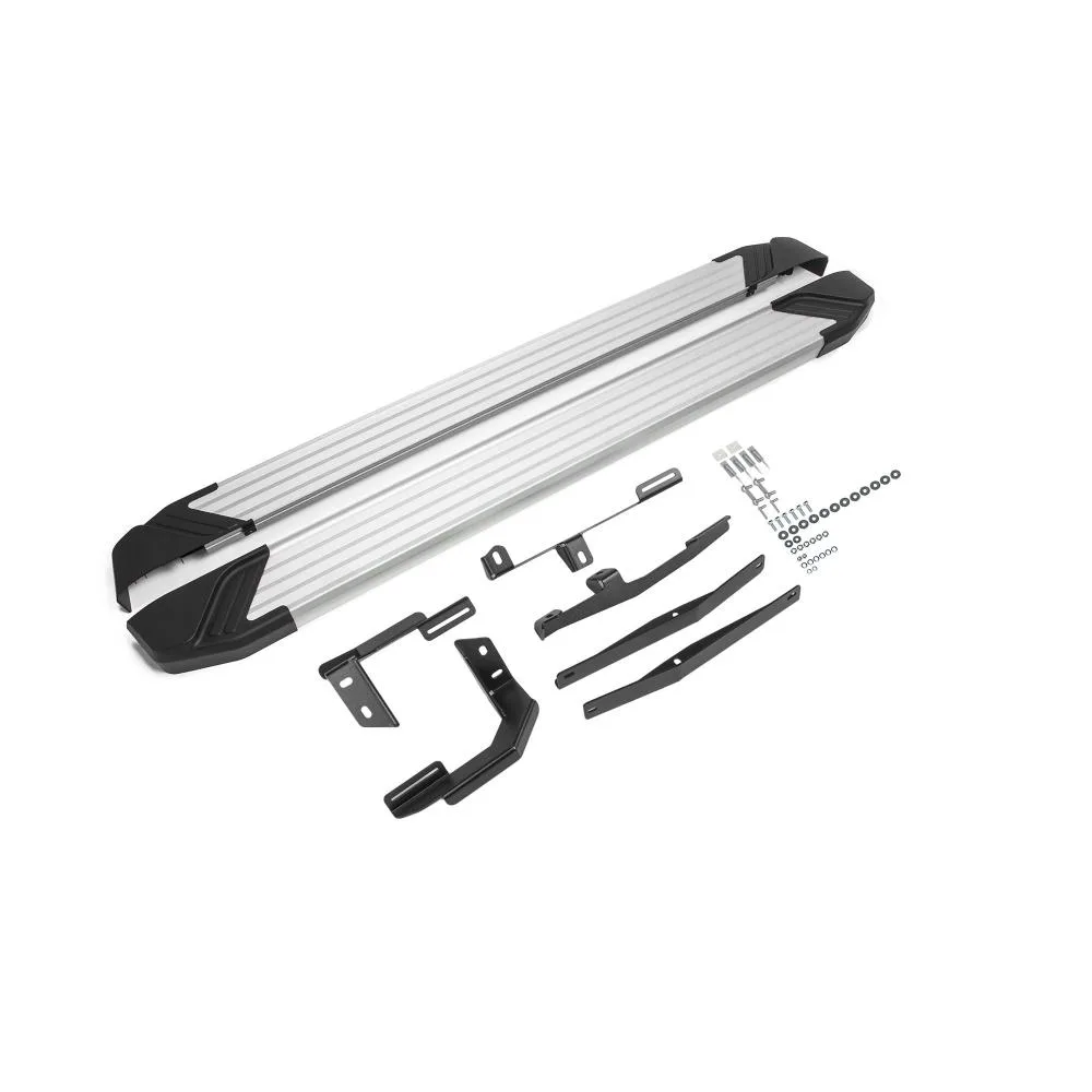 Порог-площадка "Silver" F173AL + комплект крепежа, RIVAL, Hawtai Boliger 2014-2020