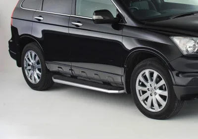 Порог-площадка "Premium" A173ALP + комплект крепежа, RIVAL, Honda CR-V 2007-2010-2012