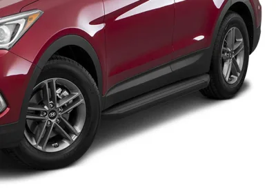 Порог-площадка "Premium-Black" A180ALB + комплект крепежа, RIVAL, Hyundai Santa Fe 2012-2018