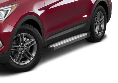 Порог-площадка "Silver" F180AL + комплект крепежа, RIVAL, Hyundai Santa Fe 2012-2018