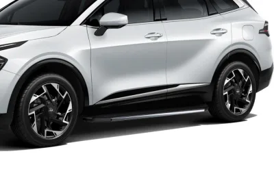 Порог-площадка "Premium" A180ALP + комплект крепежа, RIVAL, Kia Sportage 2021-, V - 2.5, Hyundai Tucson 2021-, Hyundai Santa Fe 2021-
