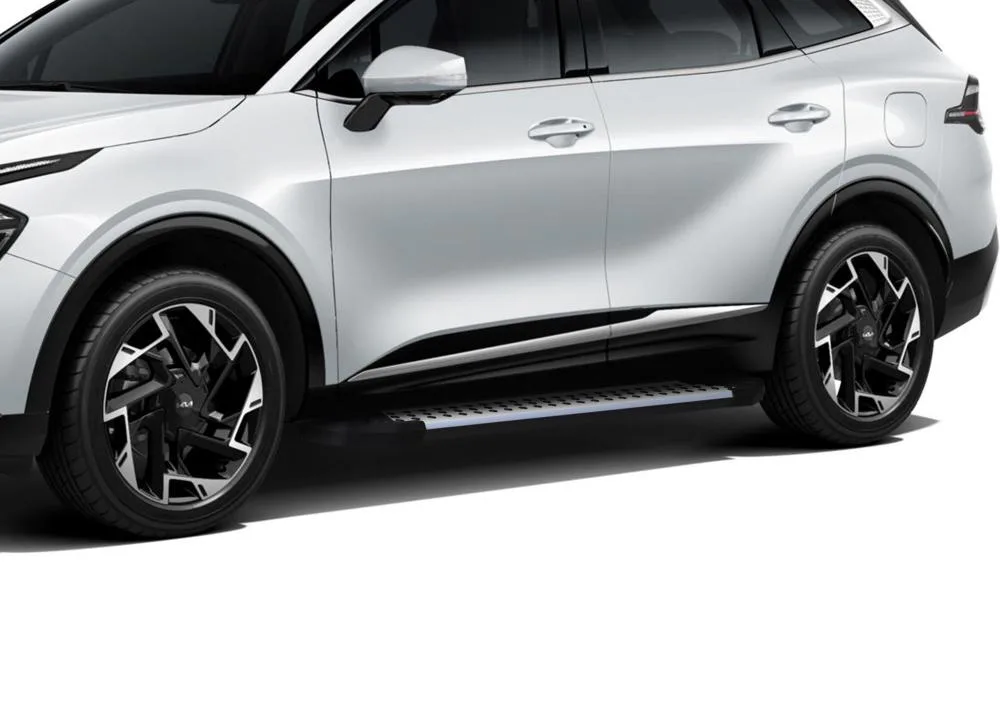 Порог-площадка "Bmw-Style" D180AL + комплект крепежа, RIVAL, Kia Sportage 2021-, V - 2.5, HyundaiTucson 2021-, Hyundai Santa Fe 2021-