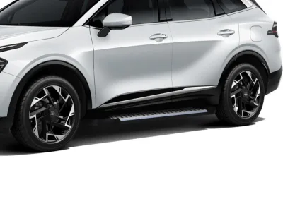 Порог-площадка "Bmw-Style" D180AL + комплект крепежа, RIVAL, Kia Sportage 2021-, V - 2.5, HyundaiTucson 2021-, Hyundai Santa Fe 2021-