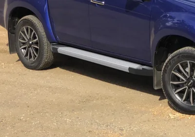 Порог-площадка "Silver" F193AL + комплект крепежа, Isuzu D-MAX 2016-2020