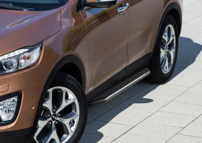Порог-площадка "Premium" A180ALP + комплект крепежа, RIVAL, Kia Sorento Prime 2015-2017