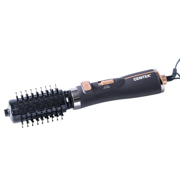 Фен-щетка Centek CT-2061 (золото/чёрный) 1200 Вт, АВТОВРАЩЕНИЕ, 2 скорости, 2 режима