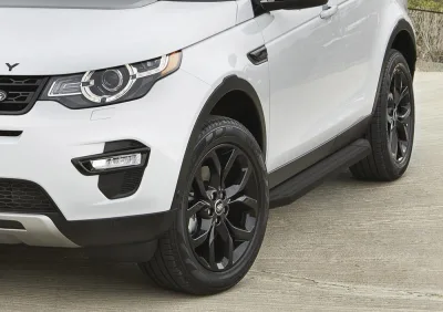 Порог-площадка "Premium-Black" A180ALB + комплект крепежа, RIVAL, Land Rover Discovery Sport 2014-