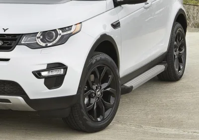 Порог-площадка "Silver" F180AL + комплект крепежа, RIVAL, Land Rover Discovery Sport 2014-