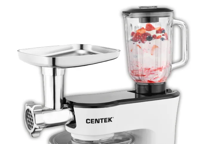 Планетарный миксер Centek CT-1136  1200 Вт +Блендер +Мясорубка, чаша 5л