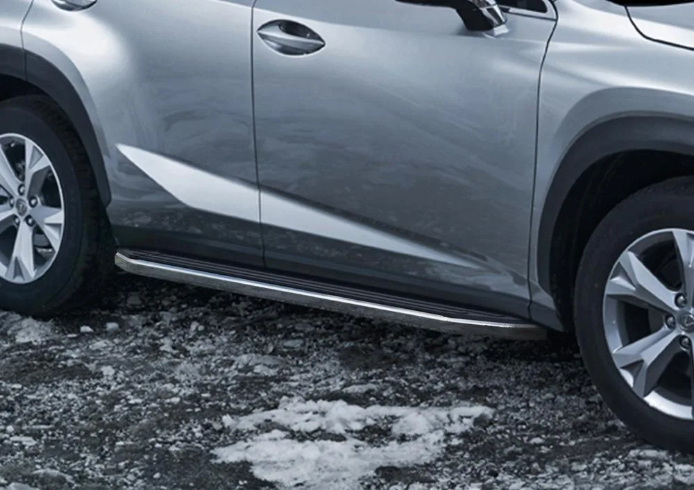 Порог-площадка "Premium" A173ALP + комплект крепежа, RIVAL, Lexus NX 2014-2017