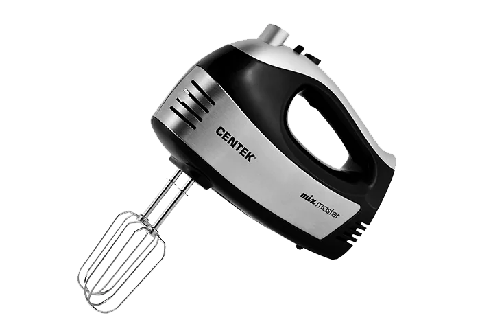 Миксер Centek CT-1122 (черн/сталь) 400Вт