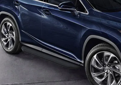 Порог-площадка "Premium-Black" A180ALB + комплект крепежа, RIVAL, Lexus RX 2015-