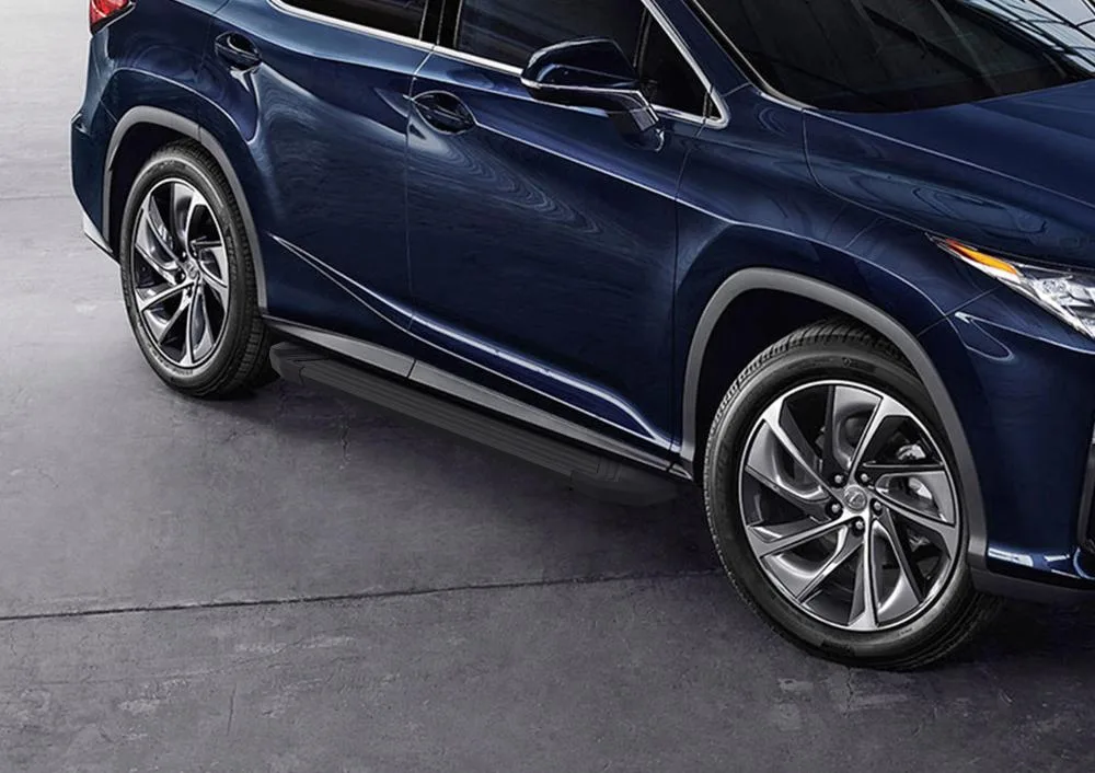 Порог-площадка "Black" F180ALB + комплект крепежа, RIVAL, Lexus RX 2015-