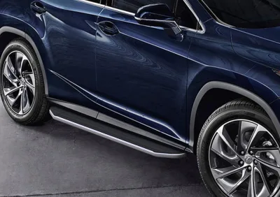 Порог-площадка "Premium" A180ALP + комплект крепежа, RIVAL, Lexus RX 2015-