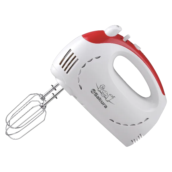 Миксер электрический SA-6319R 350Вт бело/красный