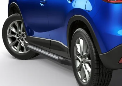Порог-площадка "Bmw-Style" D173AL + комплект крепежа, RIVAL, Mazda CX-5 2011-2015-2017