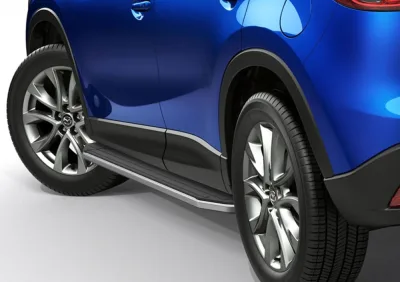 Порог-площадка "Premium" A173ALP + комплект крепежа, RIVAL, Mazda CX-5 2011-2015-2017