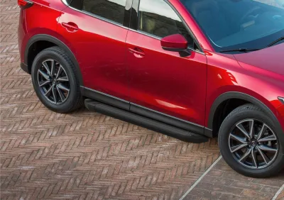 Порог-площадка "Black" F173ALB + комплект крепежа, RIVAL, Mazda CX-5 2017-