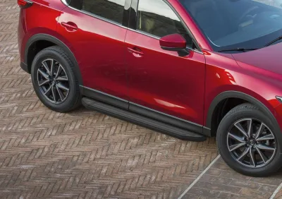 Порог-площадка "Premium-Black" A173ALB + комплект крепежа, RIVAL, Mazda CX-5 2017-