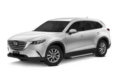 Порог-площадка "Bmw-Style" D193AL + комплект крепежа, Mazda CX-9 2017-