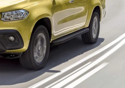 Порог-площадка "Premium-Black" A193ALB + комплект крепежа, Mercedes-Benz X-Class 2017-
