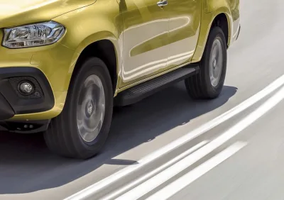 Порог-площадка "Black" F193ALB + комплект крепежа, Mercedes-Benz X-Class 2017-