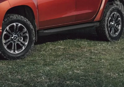 Порог-площадка "Black" F193ALB + комплект крепежа, RIVAL, Mitsubishi L200 2006-2015-2019-
