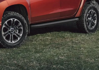 Порог-площадка "Premium-Black" A193ALB + комплект крепежа, RIVAL, Mitsubishi L200 2006-2015-2019-