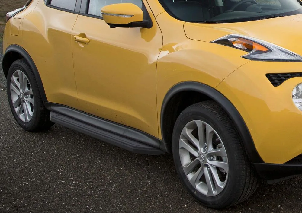 Порог-площадка "Premium-Black" A173ALB + комплект крепежа, RIVAL, Nissan Juke 2010-2014-2016, 4WD
