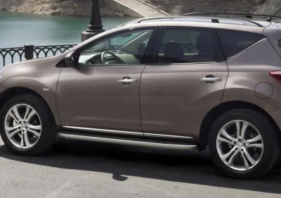 Порог-площадка "Premium" A173ALP + комплект крепежа, RIVAL, Nissan Murano 2009-2016