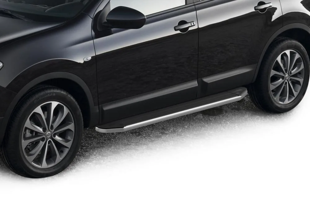 Порог-площадка "Premium" A173ALP + комплект крепежа, RIVAL, Nissan X-Trail 2007-2011-2015/Nissan Qashqai 2007-