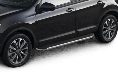 Порог-площадка "Premium" A173ALP + комплект крепежа, RIVAL, Nissan X-Trail 2007-2011-2015/Nissan Qashqai 2007-