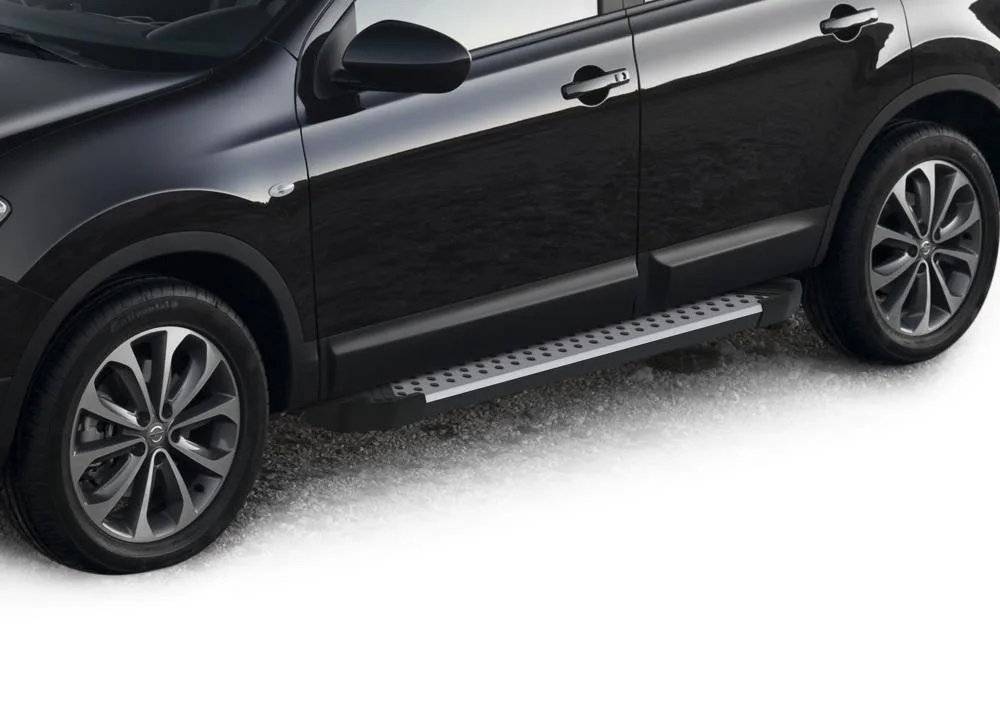 Порог-площадка "Bmw-Style" D173AL + комплект крепежа, RIVAL, Nissan X-Trail 2007-2011-2015/Nissan Qashqai 2007-