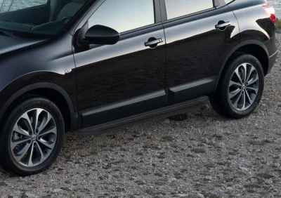 Порог-площадка "Premium-Black" A173ALB + комплект крепежа, RIVAL, Nissan Qashqai 2013-/Nissan X-Trail 2014-