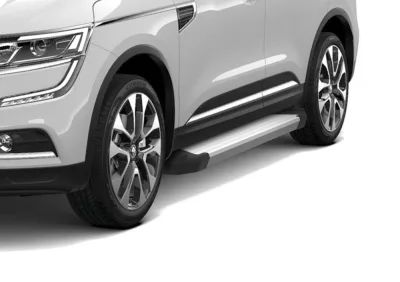 Порог-площадка "Silver" F173AL + комплект крепежа, RIVAL, Nissan X-Trail 2013-2018-/Nissan Qashqai 2013-/ Koleos 2017-