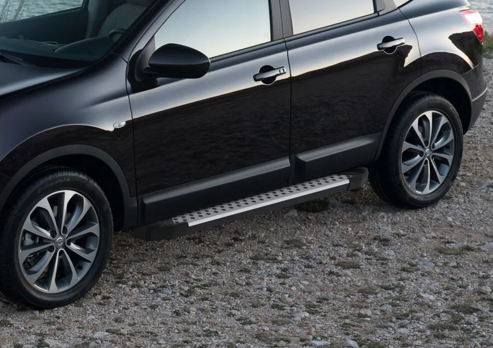 Порог-площадка "Bmw-Style" D173AL + комплект крепежа, RIVAL, Nissan Qashqai 2013-/Nissan X-Trail 201