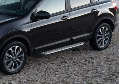 Порог-площадка "Bmw-Style" D173AL + комплект крепежа, RIVAL, Nissan Qashqai 2013-/Nissan X-Trail 201