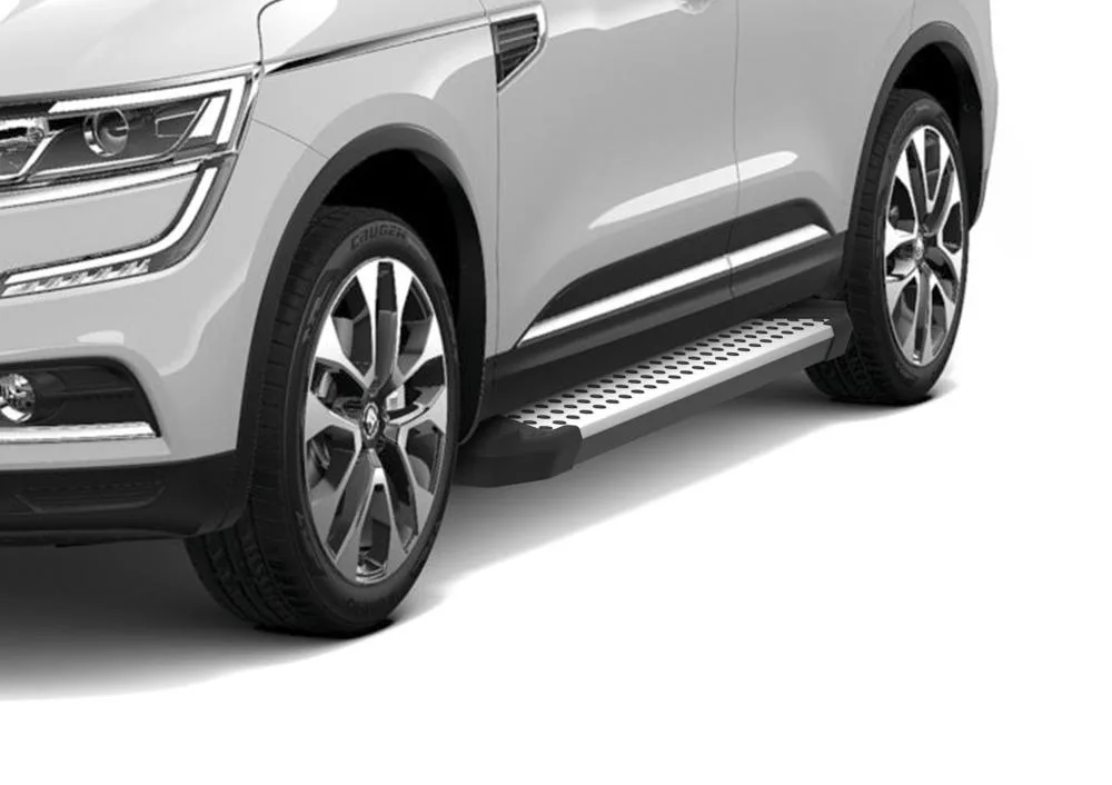 Порог-площадка "BMW-Style" D173AL + комплект крепежа, RIVAL, Nissan X-Trail 2013-2018-/Nissan Qashqai 2013-/ Koleos 2017-
