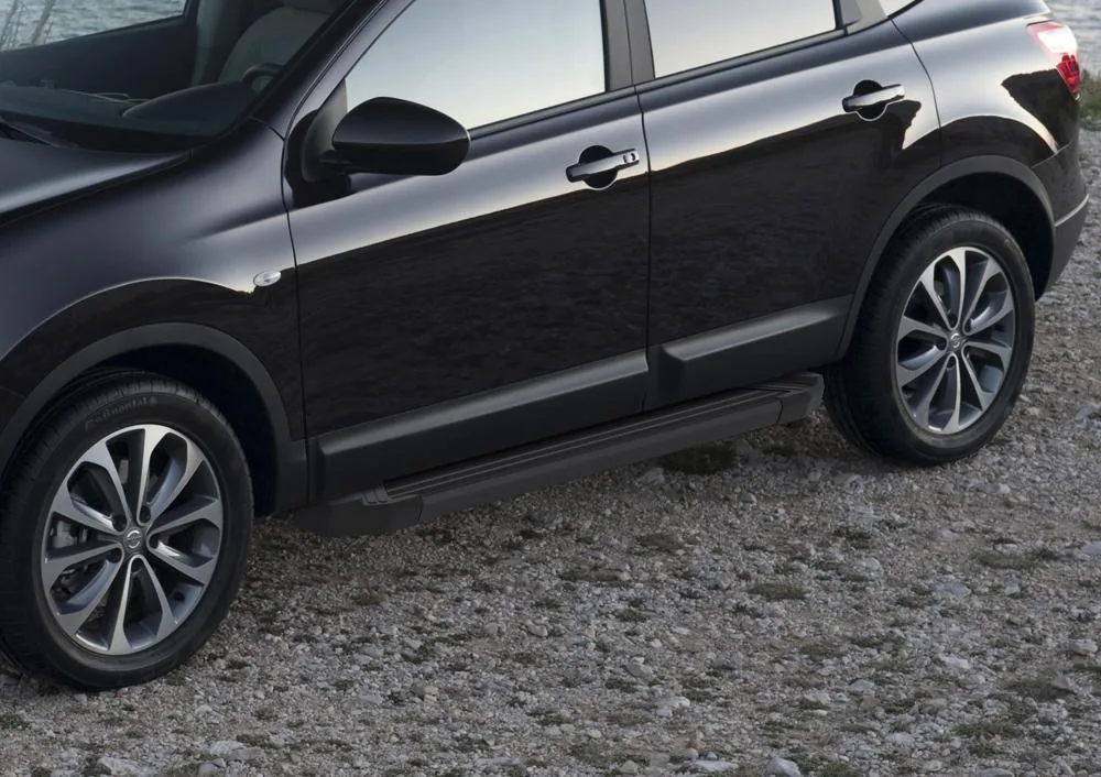 Порог-площадка "Black" F173ALB + комплект крепежа, RIVAL, Nissan Qashqai 2013-/Nissan X-Trail 2015-