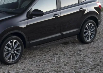 Порог-площадка "Black" F173ALB + комплект крепежа, RIVAL, Nissan Qashqai 2013-/Nissan X-Trail 2015-