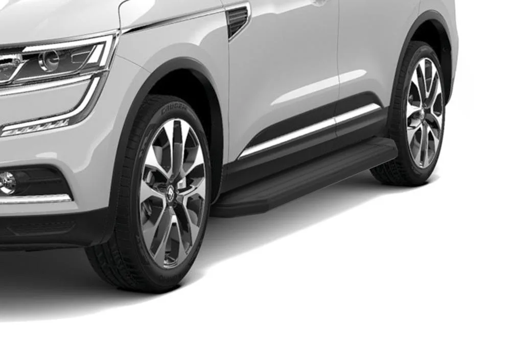 Порог-площадка "Premium-Black" A173ALB + комплект крепежа, RIVAL, Nissan X-Trail 2013-2018-/Nissan Qashqai 2013-/ Koleos 2017-