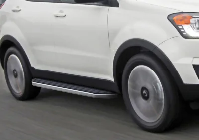 Порог-площадка "Premium" A173ALP + комплект крепежа, RIVAL, Ssang Yong Actyon 2010-2013-2021