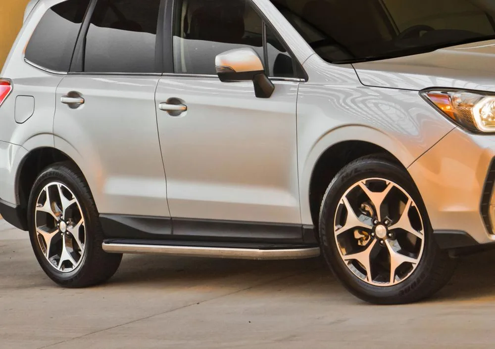 Порог-площадка "Premium" A173ALP + комплект крепежа, RIVAL, Subaru Forester 2013-2015-