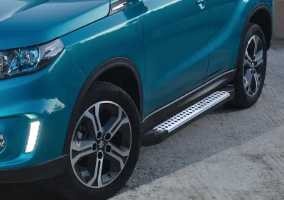 Порог-площадка "Bmw-Style" D160AL + комплект крепежа, RIVAL, Suzuki Vitara 2015-