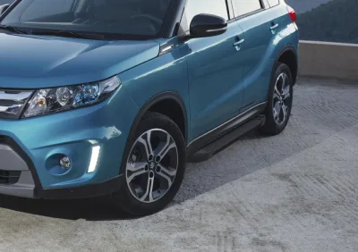 Порог-площадка "Black" F160ALB + комплект крепежа, RIVAL, Suzuki Vitara 2015-
