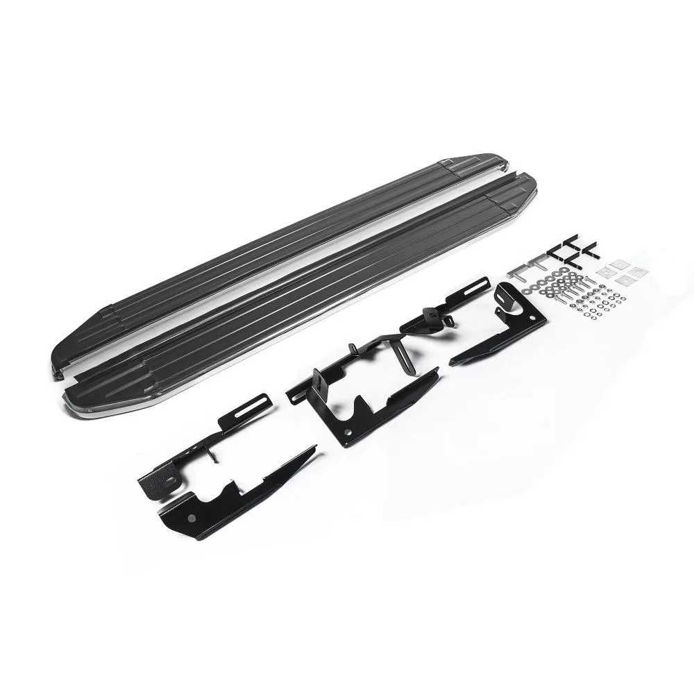 Порог-площадка "Premium" A180ALP + комплект крепежа, RIVAL, Toyota Highlander 2007-2010-2014