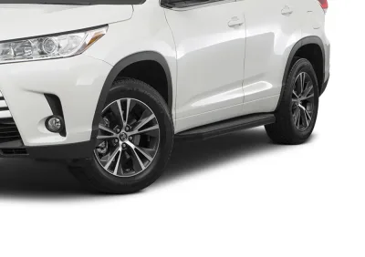 Порог-площадка "Premium-Black" A180ALB + комплект крепежа, RIVAL, Toyota Highlander 2014-2017-