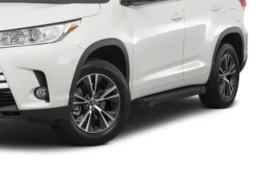 Порог-площадка "Black" F180ALB + комплект крепежа, RIVAL, Toyota Highlander 2014-2017-
